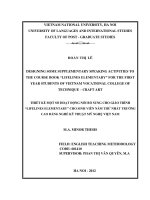 Thiết kế một số hoạt động nói bổ sung cho giáo trình lifelines elementary cho s 