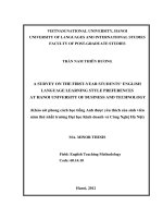 A survey on the first year students’ english language learning style preferences at hanoi university of business and technology 