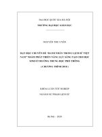 Dạy học chuyên đề danh nhân trong lịch sử việt nam nhằm phát triển năng lực sáng tạo cho học sinh ở trường trung học phổ thông chương trình 2018 