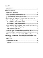 TỔ CHỨC HOẠT ĐỘNG PHỤC vụ tại KHU vực BUỒNG KHÁCH của KHÁCH sạn MELIA