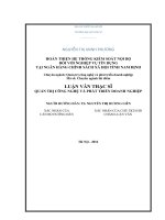 Hoàn thiện hệ thống kiểm soát nội bộ đối với nghiệp vụ tín dụng tại ngân hàng chính sách xã hội tỉnh nam định 
