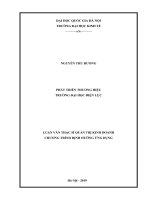 Phát triển thương hiệu trường đại học điện lực 