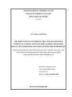 The difficulties encountered by first year english major students at academy of finance when learning the reading skill in the course book intelligent business pre intermediate 
