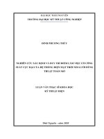 (Luận văn thạc sĩ) Nghiên cứu xác định và duy trì điểm làm việc có công suất cực đại của hệ thống điện mặt trời nối lưới dùng thuật toán mờ