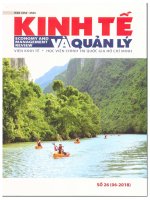 Nhân lực du lịch ở quảng bình trước yêu cầu hội nhập ở việt nam 