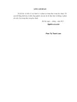 Tác động của kiểm soát nội bộ tới hiệu quả hoạt động của các doanh nghiệp chế biến thực phẩm niêm yết trên thị trường chứng khoán việt nam 