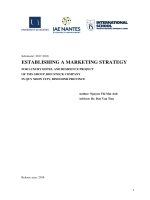 Establishing a marketing strategy for luxury hotel and residence project of tms group join stock company in quy nhon city, binh dinh province 
