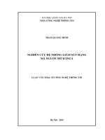 Nghiên cứu hệ thống giám sát mạng mã nguồn mở ICINGA 