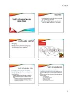 BÀI GIẢNG thiết kế nghiên cứu định tính trong nghiên cứu khoa học