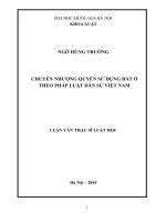 Chuyển nhượng quyền sử dụng đất ở theo pháp luật dân sự việt nam 
