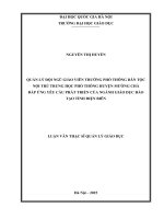 Quản lý đội ngũ giáo viên trường phổ thông dân tộc nội trú trung học phổ thông huyện mường chả 