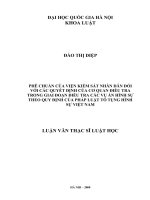 Phê chuẩn của viện kiểm sát nhân dân đối với các quyết định của cơ quan điều tra trong giai đoạn điều tra các vụ án hình sự theo quy định của pháp luật tố tụng hình sự việt nam 