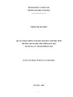 Quản lý hoạt động giáo dục đạo đức cho học sinh trường trung học phổ thông bất bạt huyện ba vì thành phố hà nội 