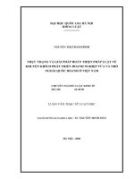 Thực trạng và giải pháp hoàn thiện pháp luật về khuyến khích phát triển doanh nghiệp vừa và nhỏ ngoài quốc doanh ở việt nam 