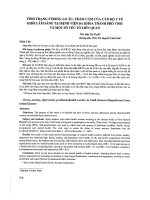 Tình trạng stress lo âu trầm cảm của cán bộ y tế khối lầm sàng tại bệnh viện đa khoa thành phố vinh và một số yếu tố liên quan thành phố vinh và một số yếu tố liên quan 
