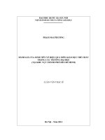 Đánh giá của sinh viên về hiệu quả môn giáo dục thể chất trong các trường đại học tại khu vực thành phố hồ chí minh 