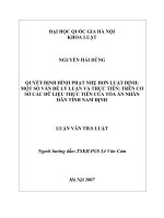 Quyết định hình phạt nhẹ hơn luật định 