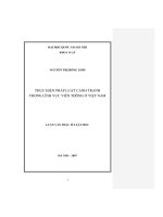 Thực hiện pháp luật cạnh tranh trong lĩnh vực viễn thông ở việt nam 