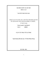 Pháp luật về thủ tục chuyển nhượng quyền sử dụng đất giữa hộ gia đình, cá nhân ở việt nam 