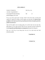 (Luận văn thạc sĩ) Đánh giá hiệu quả chính sách chi trả dịch vụ môi trường rừng đến quản lý và bảo vệ rừng đầu nguồn ở huyện Bắc Yên, tỉnh Sơn La