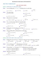 ÔN tập GIỮA kì 2 TOÁN 10 