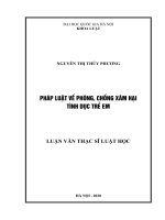 Pháp luật về phòng chống xâm hại tình dục trẻ em 
