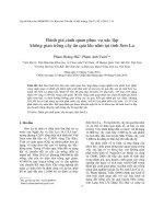 Đánh giá cảnh quan phục vụ xác lập không gian trồng cây ăn quả lâu năm tại tỉnh sơn la 