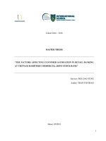 The factors affecting customer satisfation in retail banking at vietnam maritime commercial joint stock bank 