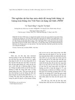 Thử nghiệm dự báo hạn mùa nhiệt độ trung bình tháng và lượng mưa tháng cho việt nam sử dụng mô hình clwrf 