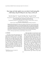 Xây dựng mô hình nghiên cứu các nhân tố ảnh hưởng đến chất lượng công bố thông tin của công ty niêm yết 