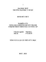 Nghiên cứu nồng độ copeptin huyết thanh ở bệnh nhân nhồi máu cơ tim cấp TT 