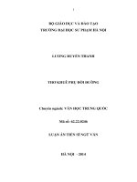 Thơ Khuê Phụ đời Đường