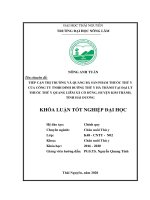 Tiếp cận thị trường và quảng bá sản phẩm thuốc thú y của công ty TNHH dinh dưỡng thú y hà thành tại đại lý thuốc thú y quang liêm xã cổ dũng, huyện kim thành, tỉnh hải dương 