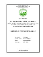 Thực hiện quy trình chăm sóc, nuôi dưỡng và phòng trị bệnh cho lợn nái sinh sản và lợn con theo mẹ tại trại nguyễn văn hịu, xã nghĩa đạo, huyện thuận thành, tỉnh bắc ninh 