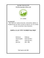 Thực hiện quy trình chăm sóc, nuôi dưỡng, phòng và trị bệnh cho lợn thịt nuôi tại trại vũ hoàng lân, xã an hòa, huyện tam dương, tỉnh vĩnh phúc 