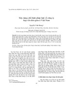 Xây dựng chế định pháp luật về công ty hợp vốn đơn giản ở việt nam 