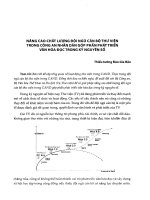 Một số vấn đề về công tác tổ chức quản lý và hoạt động của các thư viện thuộc viện hàn lâm khoa học xã hội việt nam 