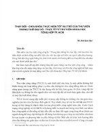 Thay đổi chìa khóa thực hiện tốt vai trò của thư viện trong thời đại số thực tế từ thư viện khoa học tổng hợp thành phố hồ chí minh 