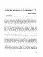 Vai trò của nhà nước đối với việc thúc đẩy xu hướng tiêu dùng bền vững ở việt nam hiện nay 