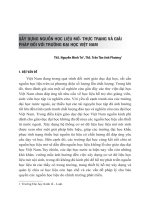 Xây dựng nguồn học liệu mở thực trạng và giải pháp đối với trường đại học việt nam 