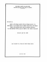 Một số tính chất về sự tính toán và độ phức tạp tính toán trên trường số thực theo mô hình máy blum shub smale và mô hình tổng quát trên cấu trúc đại số 
