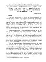 Quy hoạch bảo vệ môi trường theo hướng phát triển bền vững lãnh thổ cấp tỉnh và cấp huyện – nghiên cứu trường hợp thị xã uông bí tỉnh quảng ninh việt nam 