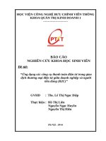 “Ứng dụng các công cụ thanh toán điện tử trong giao dịch thương mại điện tử giữa doanh nghiệp và người tiêu dùng (B2C)”