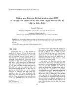 Những quy định của bộ luật hình sự năm 2015 về các tội xâm phạm chế độ hôn nhân và gia đình và vấn đề tiếp tục hoàn thiện 