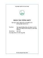 Xây dựng hệ thống đo đạc thu thập và xử lý tín hiệu số các thông số môi trường từ xa qua mạng ethernet 