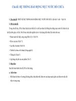 giáo án stem vật lí 9 chủ đề hệ THỐNG báo ĐỘNG mực nước hồ CHỨA 