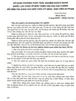 Sử dụng phương pháp trắc nghiệm khách quan nhiều lựa chọn về môn thiên văn học đại cương để kiểm tra đánh giá kiến thức kỹ năng sinh viên sư phạm 