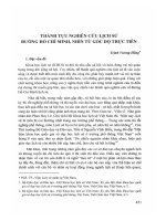 Thành tựu nghiên cứu lịch sử đường hồ chí minh nhìn từ góc độ thực tiễn 