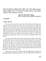 Bàn về quan điểm giao tiếp với việc biên soạn giáo trình dạy và học kỹ năng đọc cho sinh viên ở giai đoạn cơ sở 