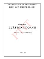 Luật kinh doanh 